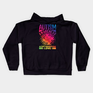 Autism Awareness Acceptance Hope Understand Educate Love Kids Hoodie